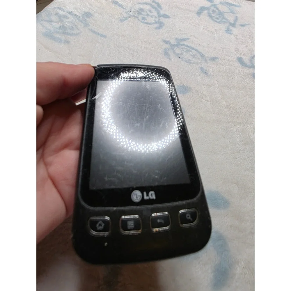 LG Optimus S LS670 Sprint Android Smartphone Black 3.2MP‎ Camera Vintage